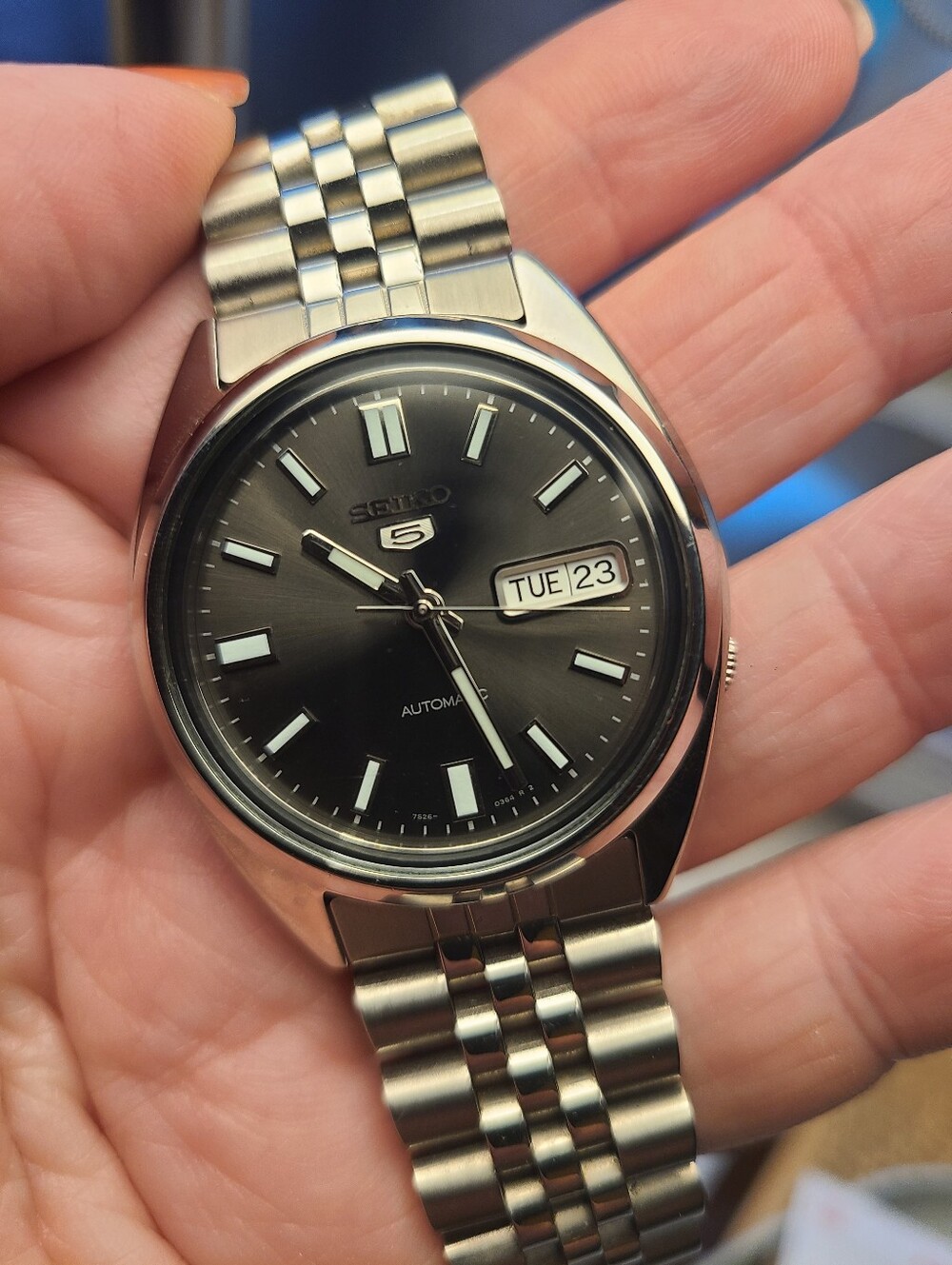 Seiko Series 5 Automatic Black Dial Watch SNXS79J1 - Picture 2 of 7
